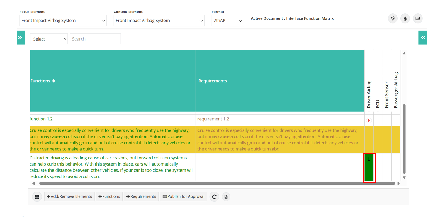 Bug #27478: Interface Function Matrix : System allows to allocate a ...